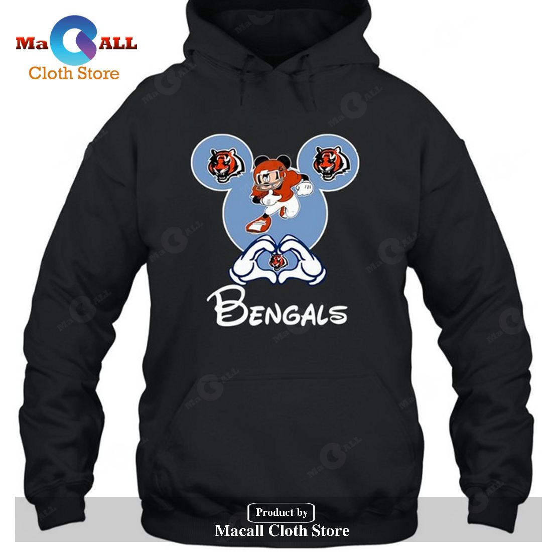 Cincinnati Bengals Mickey-Unisex T-Shirt Cincinnati Bengals Mickey-Unisex T-Shirt