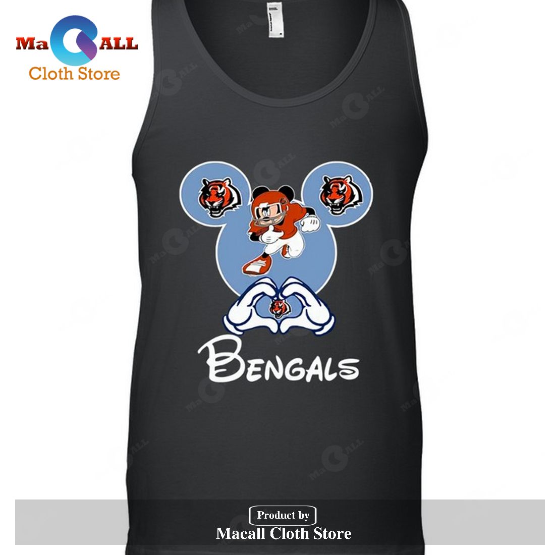 Cincinnati Bengals Mickey-Unisex T-Shirt Cincinnati Bengals Mickey-Unisex T-Shirt