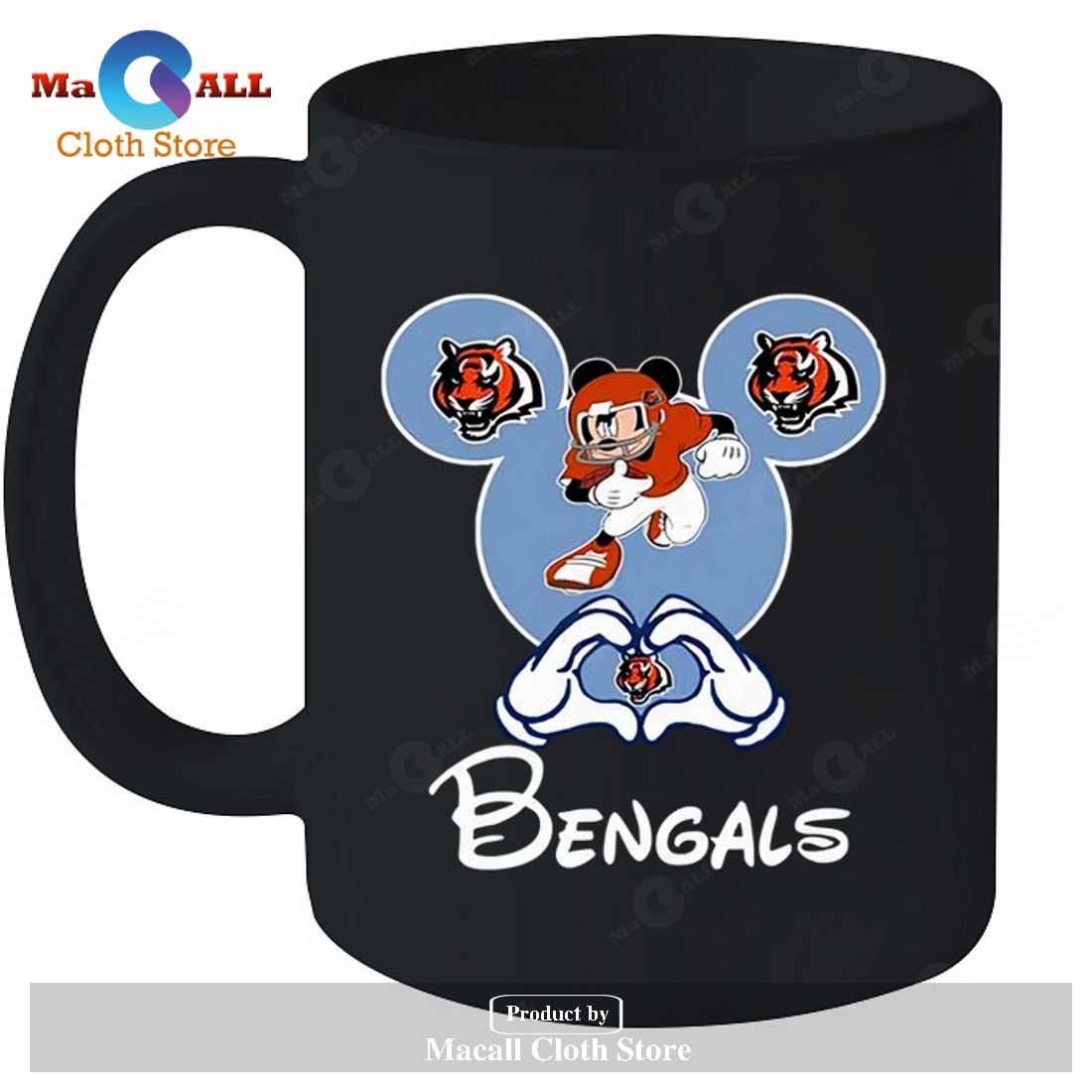 Cincinnati Bengals Mickey-Unisex T-Shirt Cincinnati Bengals Mickey-Unisex T-Shirt