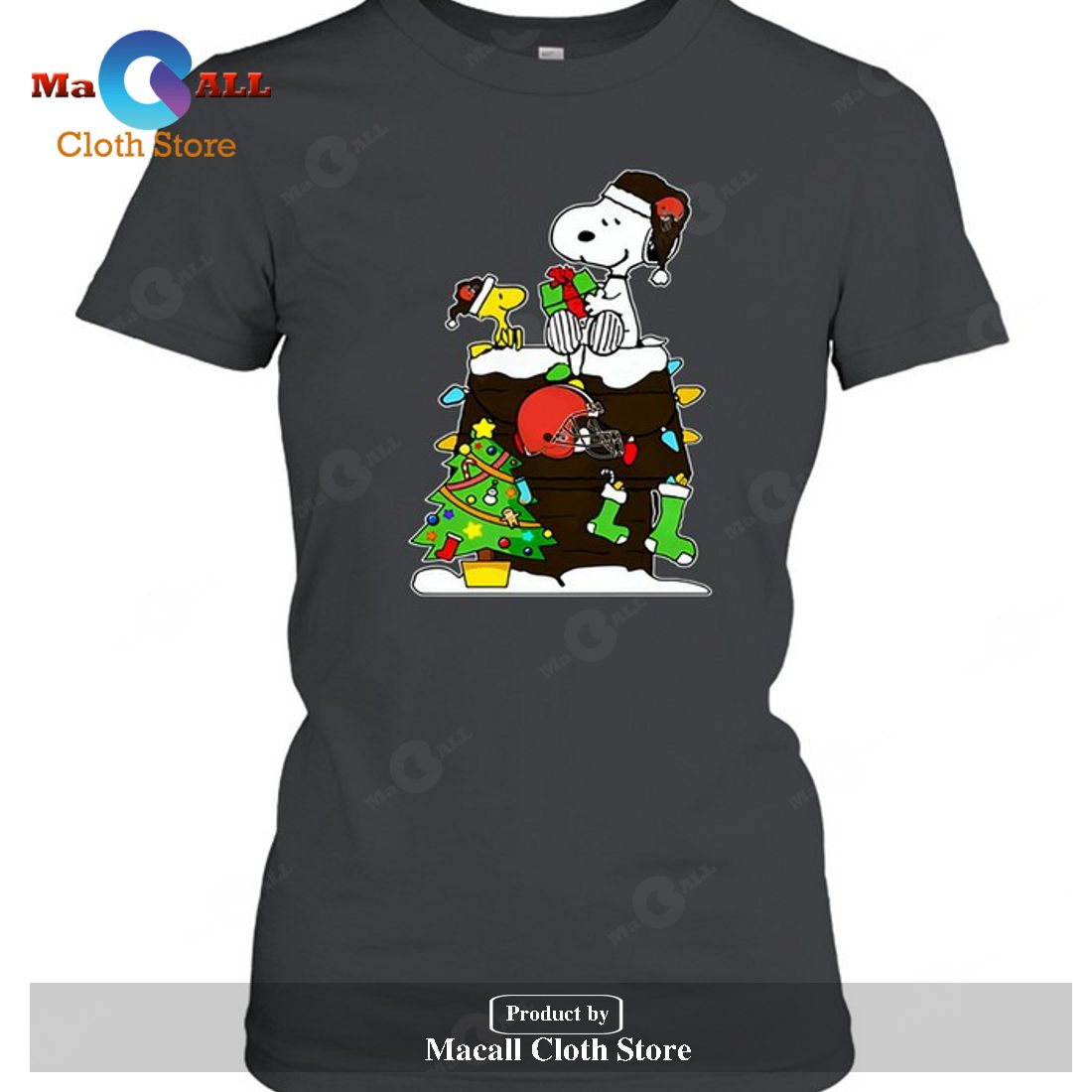 Cleveland Browns Snoopy Woodstock Christmas-Unisex T-Shirt Cleveland Browns Snoopy Woodstock Christmas-Unisex T-Shirt