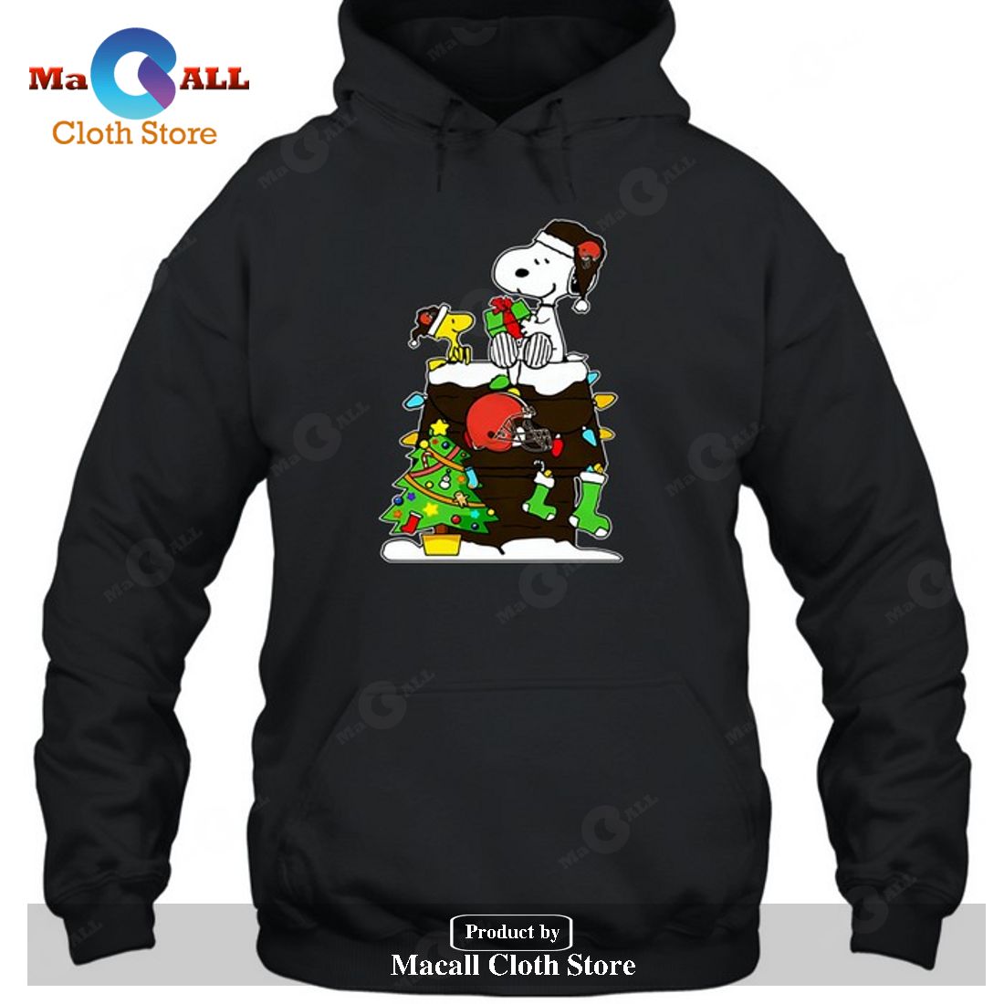 Cleveland Browns Snoopy Woodstock Christmas-Unisex T-Shirt Cleveland Browns Snoopy Woodstock Christmas-Unisex T-Shirt