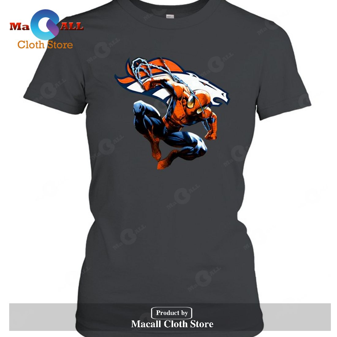 Denver Broncos Spiderman Denver Broncos-Unisex T-Shirt Denver Broncos Spiderman Denver Broncos-Unisex T-Shirt