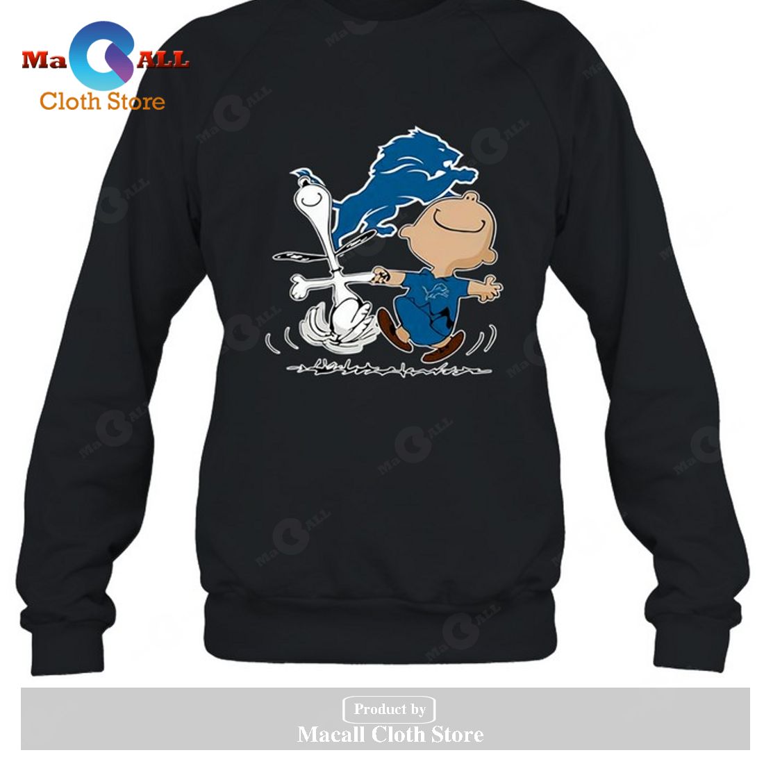 Detroit Lions Charlie Brown Snoopy Detroit Lions-Unisex T-Shirt Detroit Lions Charlie Brown Snoopy Detroit Lions-Unisex T-Shirt