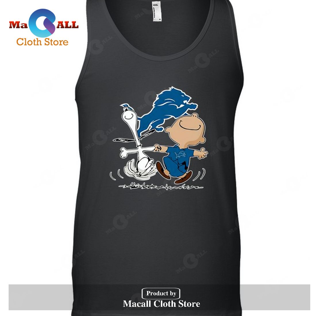 Detroit Lions Charlie Brown Snoopy Detroit Lions-Unisex T-Shirt Detroit Lions Charlie Brown Snoopy Detroit Lions-Unisex T-Shirt