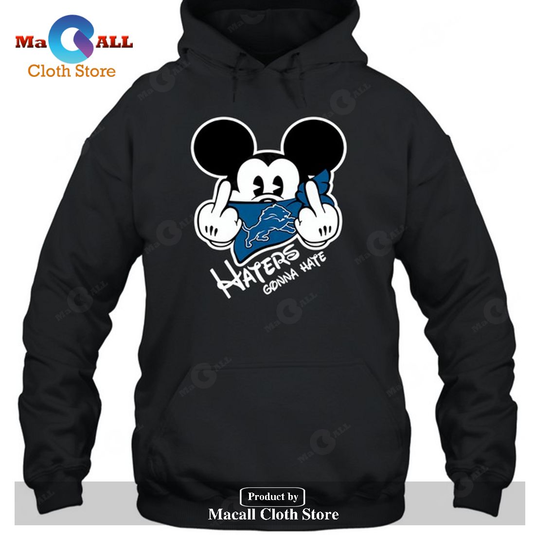 Detroit Lions Detroit Lions Haters Gonna Hate Mickey Mouse-Unisex T-Shirt Detroit Lions Detroit Lions Haters Gonna Hate Mickey Mouse-Unisex T-Shirt