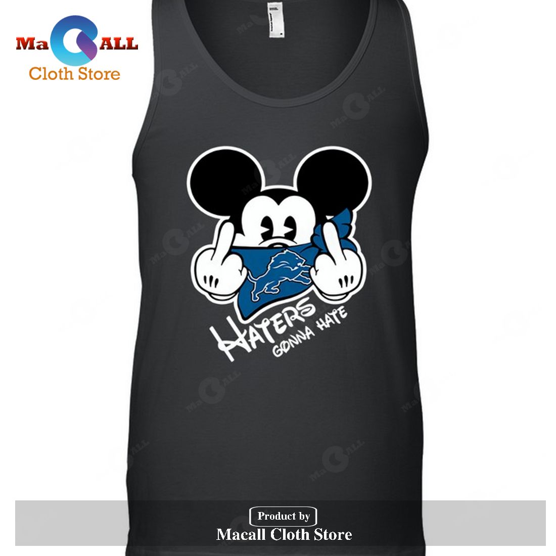 Detroit Lions Detroit Lions Haters Gonna Hate Mickey Mouse-Unisex T-Shirt Detroit Lions Detroit Lions Haters Gonna Hate Mickey Mouse-Unisex T-Shirt