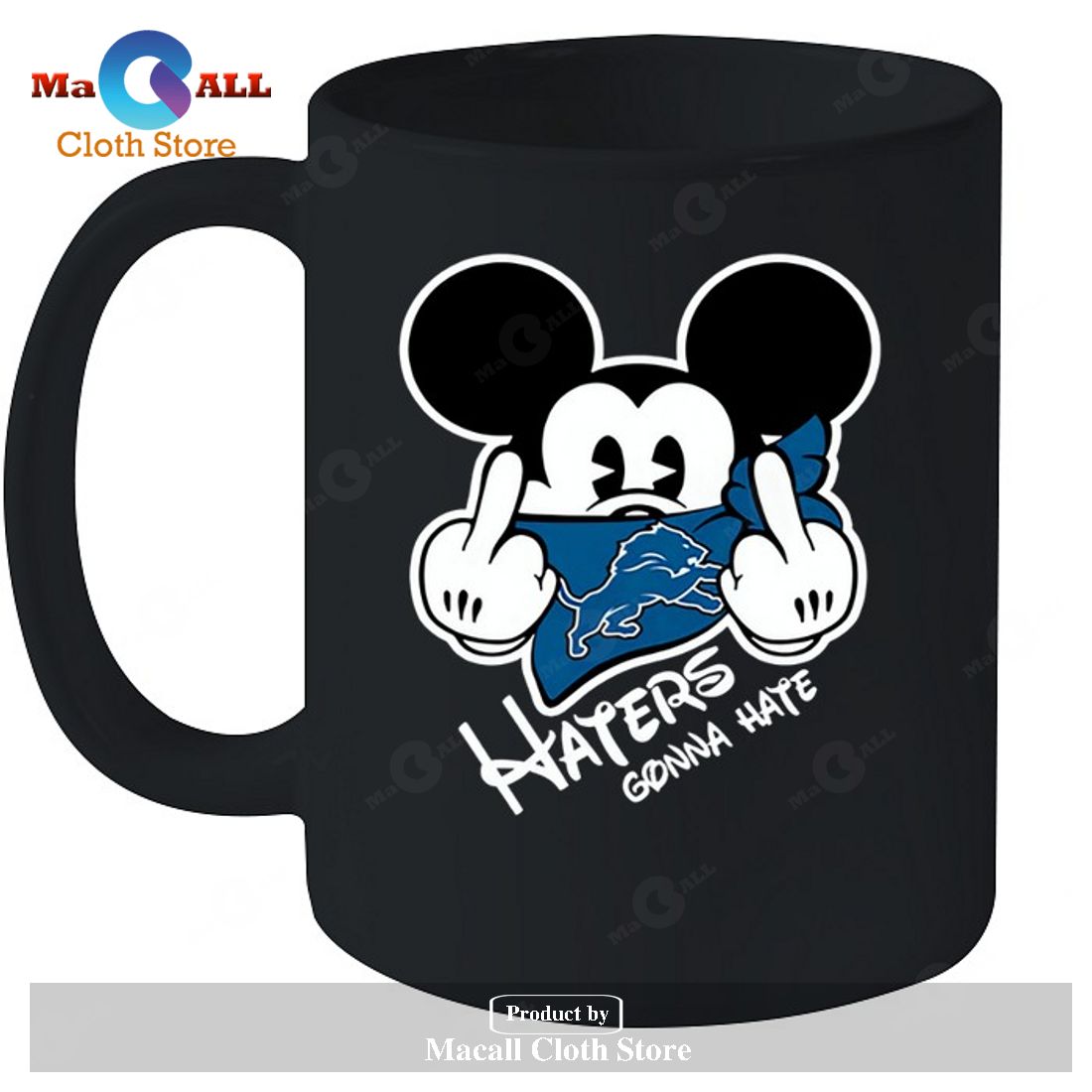 Detroit Lions Detroit Lions Haters Gonna Hate Mickey Mouse-Unisex T-Shirt Detroit Lions Detroit Lions Haters Gonna Hate Mickey Mouse-Unisex T-Shirt