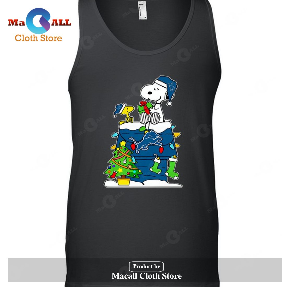 Detroit Lions Snoopy Woodstock Christmas-Unisex T-Shirt Detroit Lions Snoopy Woodstock Christmas-Unisex T-Shirt