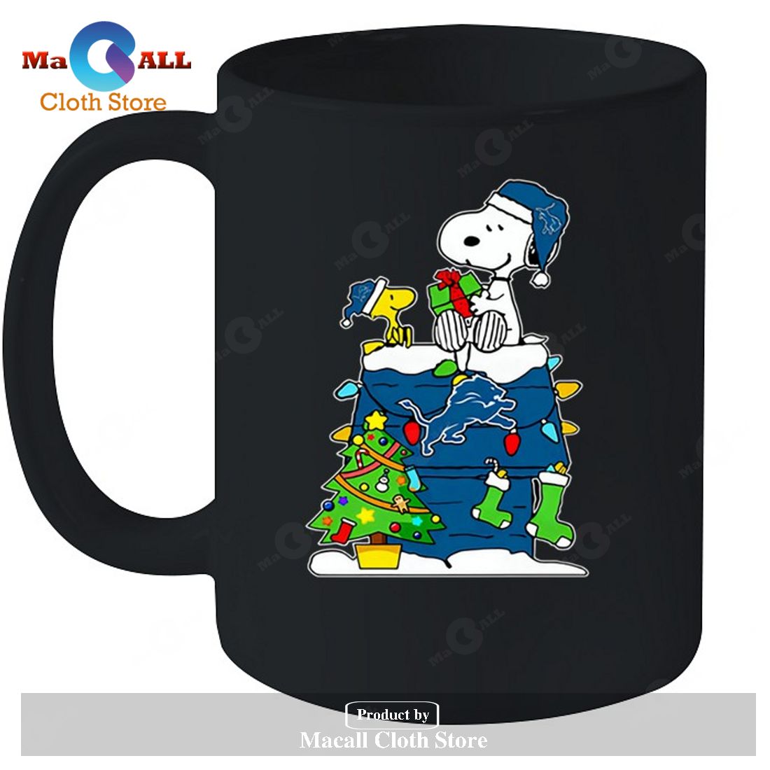 Detroit Lions Snoopy Woodstock Christmas-Unisex T-Shirt Detroit Lions Snoopy Woodstock Christmas-Unisex T-Shirt