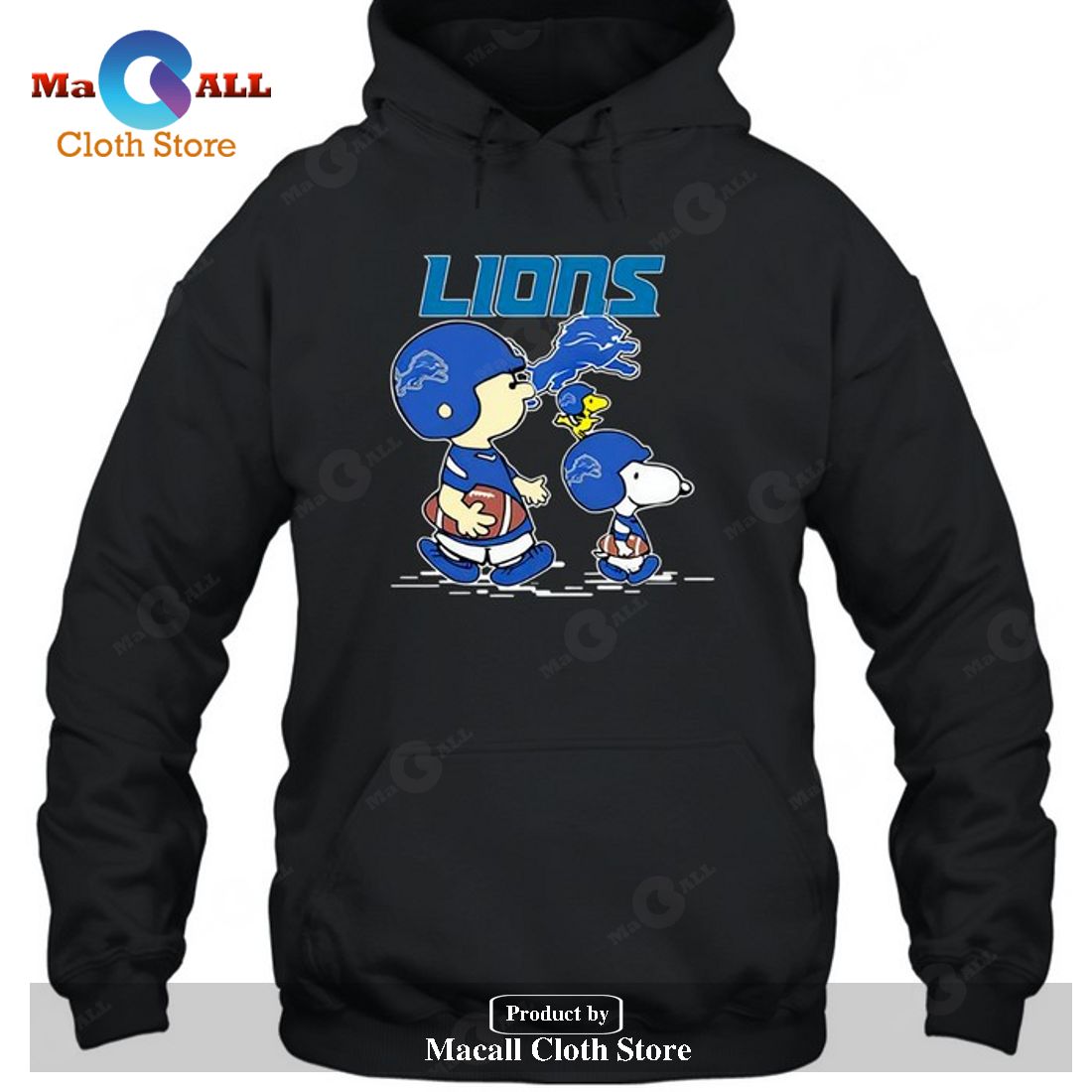 Detroit Lions Snoopy-Unisex T-Shirt Detroit Lions Snoopy-Unisex T-Shirt