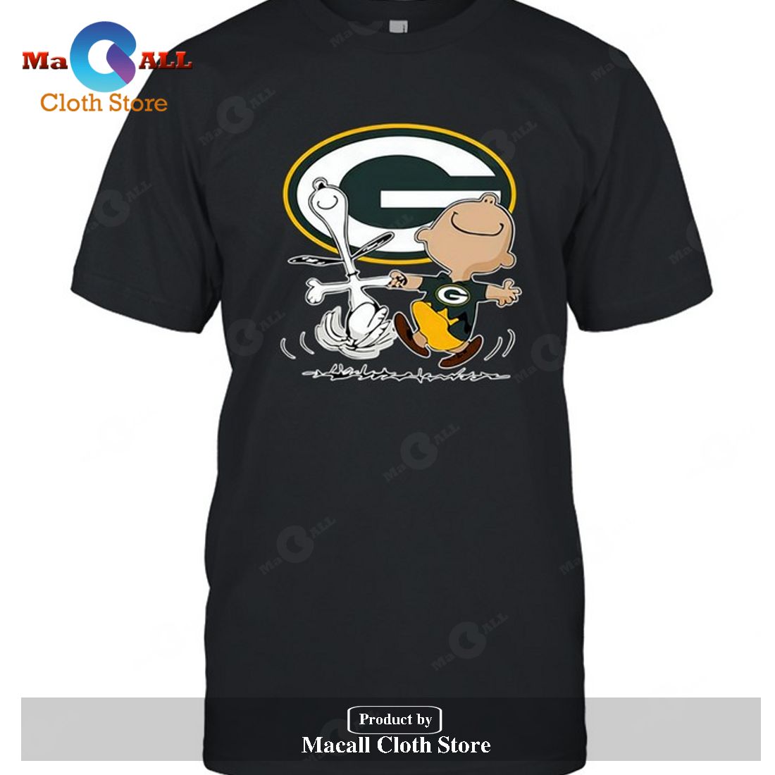 Green Bay Packers Charlie Brown Snoopy Green Bay Packers-Unisex T-Shirt Green Bay Packers Charlie Brown Snoopy Green Bay Packers-Unisex T-Shirt
