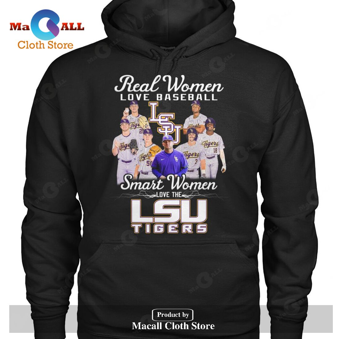 Real Women Love Baseball Smart Women Love The LSU Tiger-Unisex T-Shirt Real Women Love Baseball Smart Women Love The LSU Tiger-Unisex T-Shirt