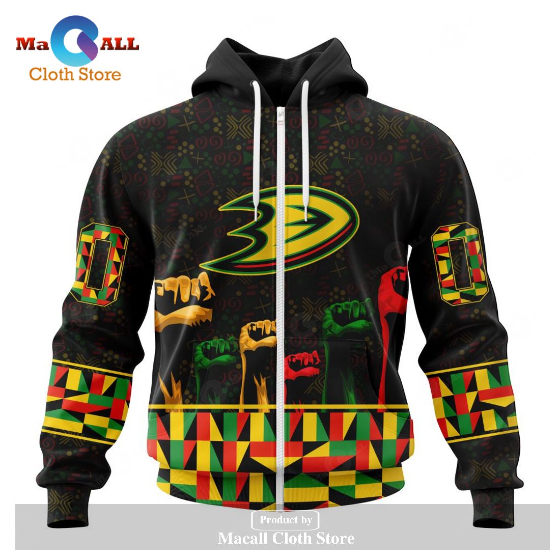 Personalized NHL Anaheim Ducks Special Design Celebrate Black History Month Hoodie Sweatshirt 3D Personalized NHL Anaheim Ducks Special Design Celebrate Black History Month Hoodie Sweatshirt 3D