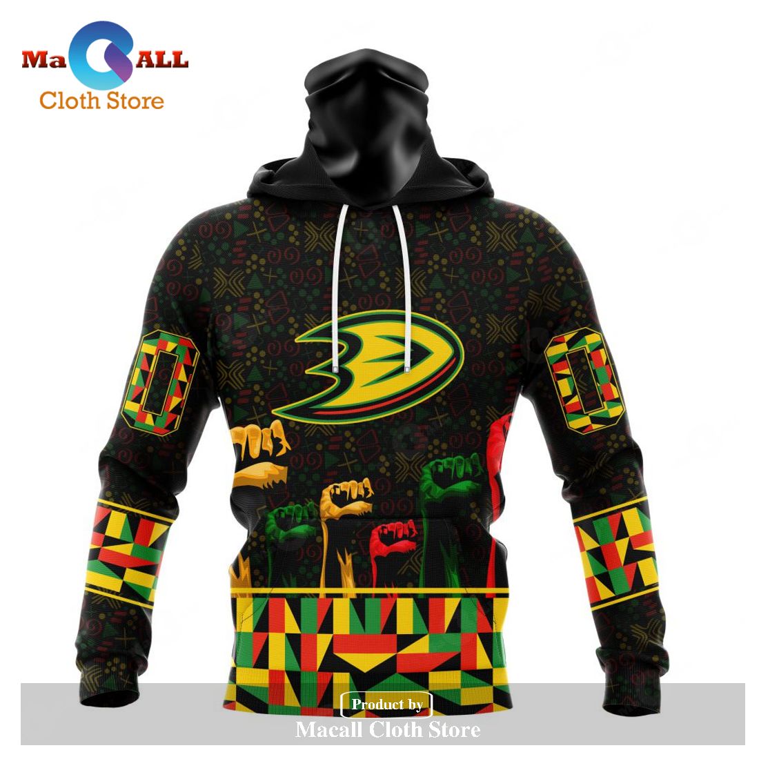 Personalized NHL Anaheim Ducks Special Design Celebrate Black History Month Hoodie Sweatshirt 3D Personalized NHL Anaheim Ducks Special Design Celebrate Black History Month Hoodie Sweatshirt 3D