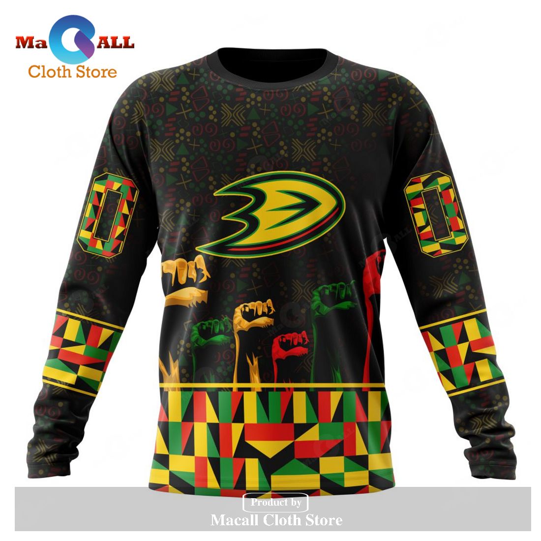 Personalized NHL Anaheim Ducks Special Design Celebrate Black History Month Hoodie Sweatshirt 3D Personalized NHL Anaheim Ducks Special Design Celebrate Black History Month Hoodie Sweatshirt 3D