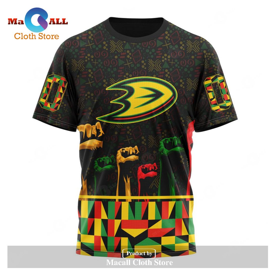 Personalized NHL Anaheim Ducks Special Design Celebrate Black History Month Hoodie Sweatshirt 3D Personalized NHL Anaheim Ducks Special Design Celebrate Black History Month Hoodie Sweatshirt 3D