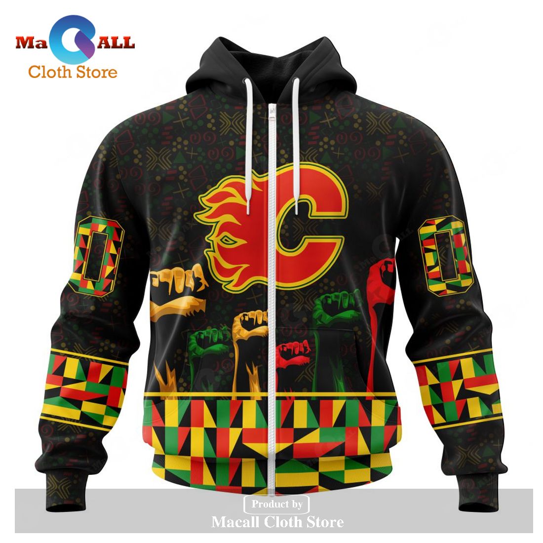 Personalized NHL Calgary Flames Special Design Celebrate Black History Month Hoodie Sweatshirt 3D Personalized NHL Calgary Flames Special Design Celebrate Black History Month Hoodie Sweatshirt 3D
