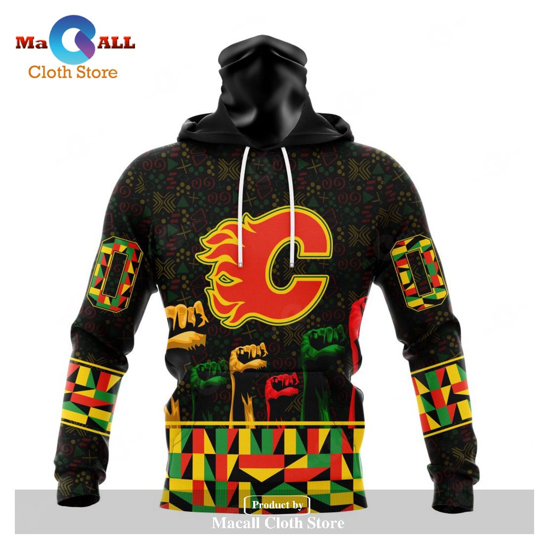 Personalized NHL Calgary Flames Special Design Celebrate Black History Month Hoodie Sweatshirt 3D Personalized NHL Calgary Flames Special Design Celebrate Black History Month Hoodie Sweatshirt 3D