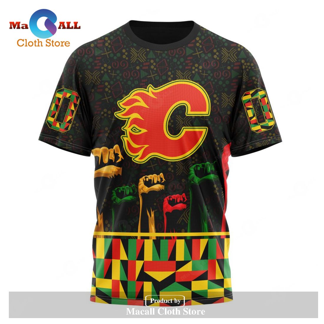 Personalized NHL Calgary Flames Special Design Celebrate Black History Month Hoodie Sweatshirt 3D Personalized NHL Calgary Flames Special Design Celebrate Black History Month Hoodie Sweatshirt 3D