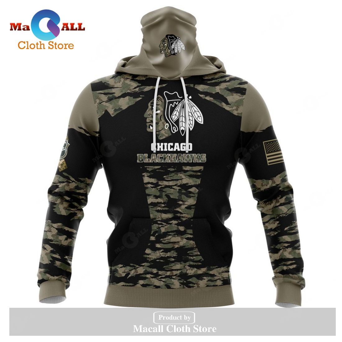 Personalized NHL Chicago BlackHawks - Honors Veterans And Military Members Kits V5 Hoodie Sweatshirt 3D Personalized NHL Chicago BlackHawks - Honors Veterans And Military Members Kits V5 Hoodie Sweatshirt 3D