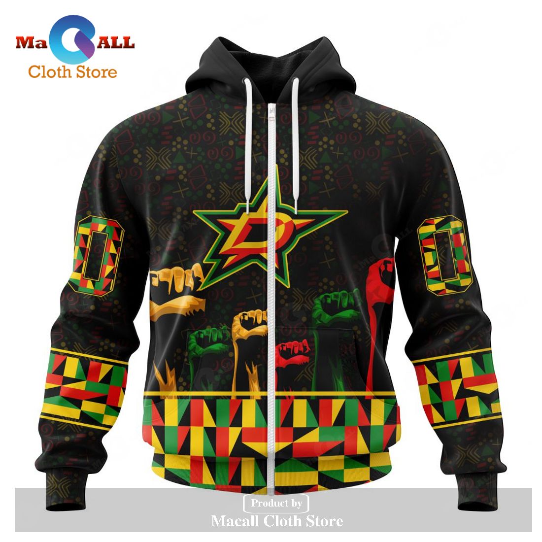 Personalized NHL Dallas Stars Special Design Celebrate Black History Month Hoodie Sweatshirt 3D