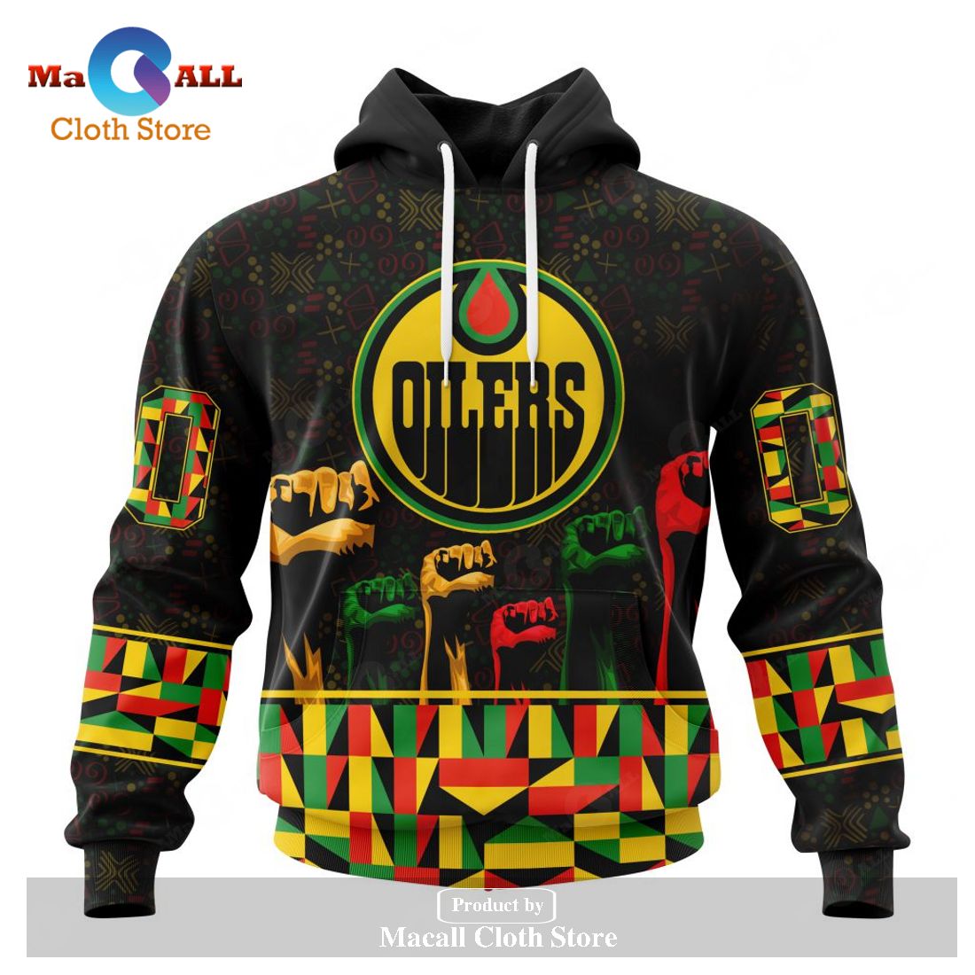 Personalized NHL Edmonton Oilers Special Design Celebrate Black History Month Hoodie Sweatshirt 3D