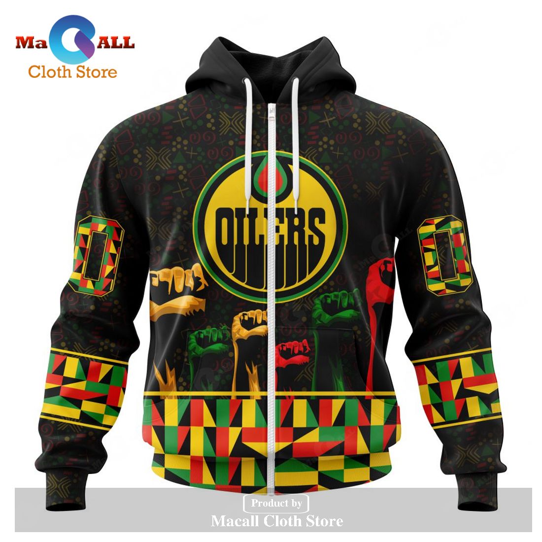 Personalized NHL Edmonton Oilers Special Design Celebrate Black History Month Hoodie Sweatshirt 3D