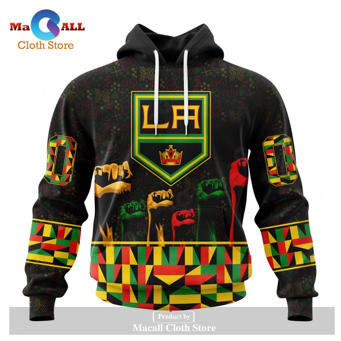 Personalized NHL Los Angeles Kings Special Design Celebrate Black History Month Hoodie Sweatshirt 3D