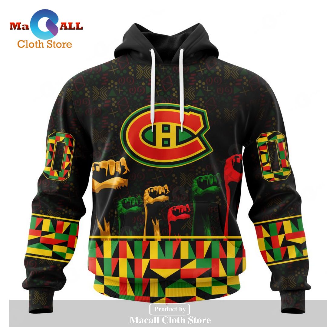 Personalized NHL Montreal Canadiens Special Design Celebrate Black History Month Hoodie Sweatshirt 3D