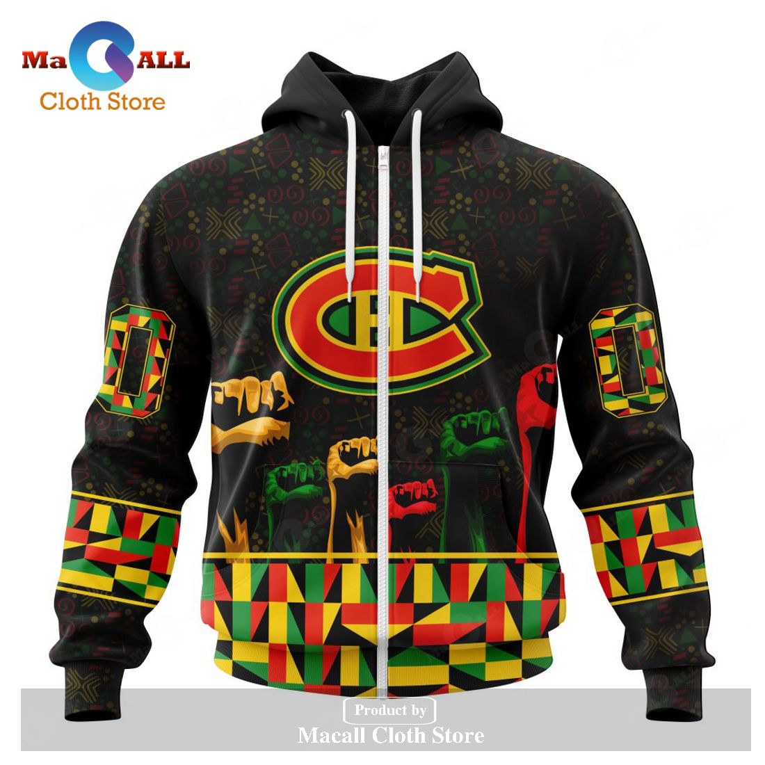 Personalized NHL Montreal Canadiens Special Design Celebrate Black History Month Hoodie Sweatshirt 3D