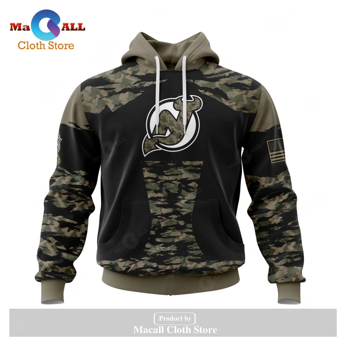 Personalized NHL New Jersey Devils – Honors Veterans And Military Members Kits V5 Hoodie Sweatshirt 3D