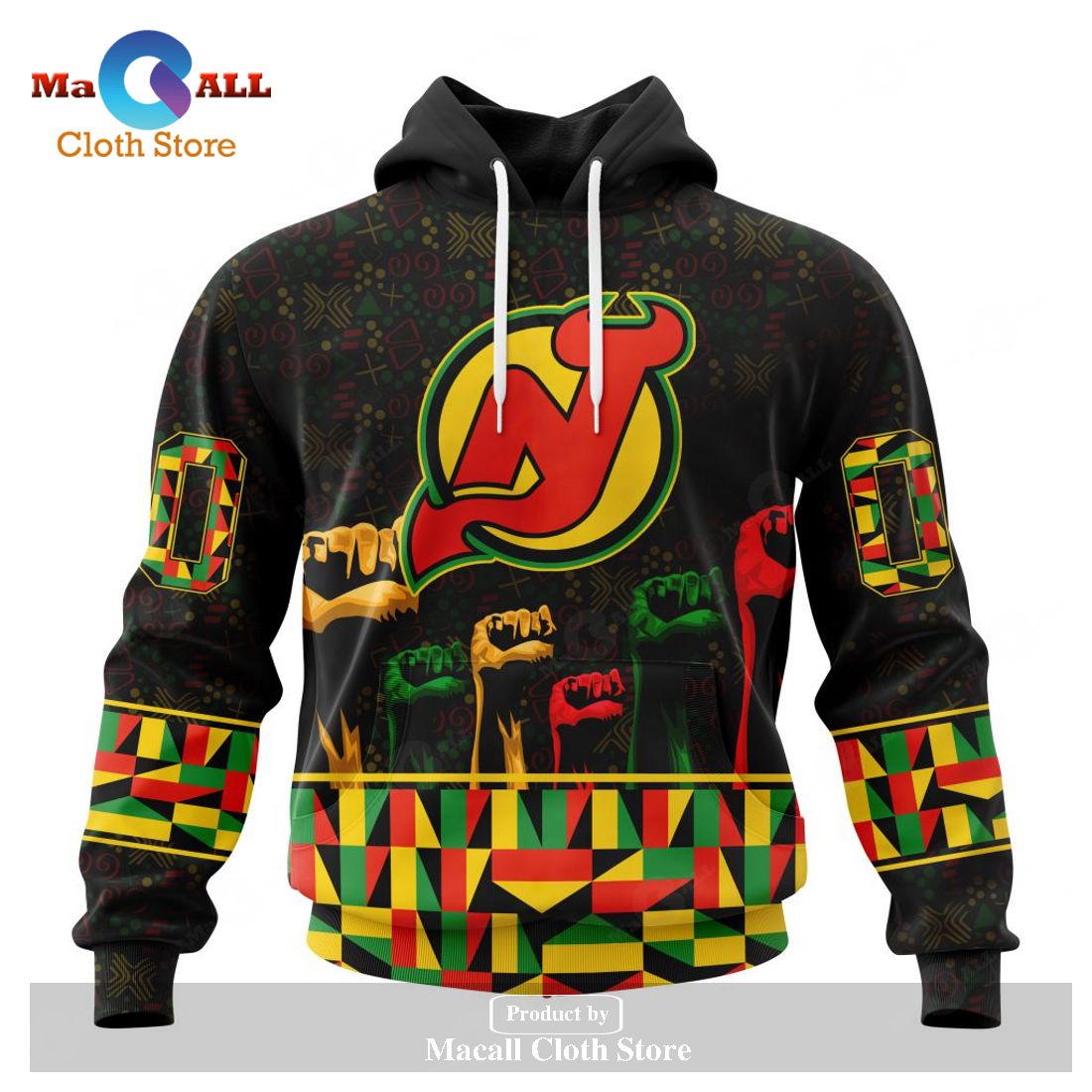 Personalized NHL New Jersey Devils Special Design Celebrate Black History Month Hoodie Sweatshirt 3D