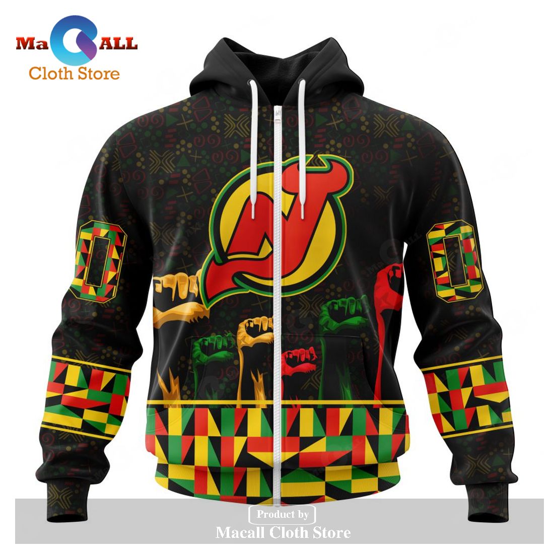 Personalized NHL New Jersey Devils Special Design Celebrate Black History Month Hoodie Sweatshirt 3D