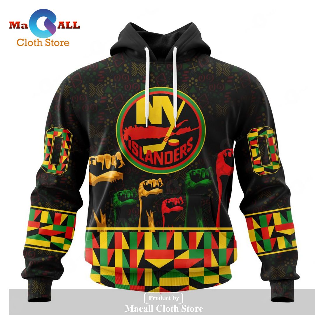 Personalized NHL New York Islanders Special Design Celebrate Black History Month Hoodie Sweatshirt 3D