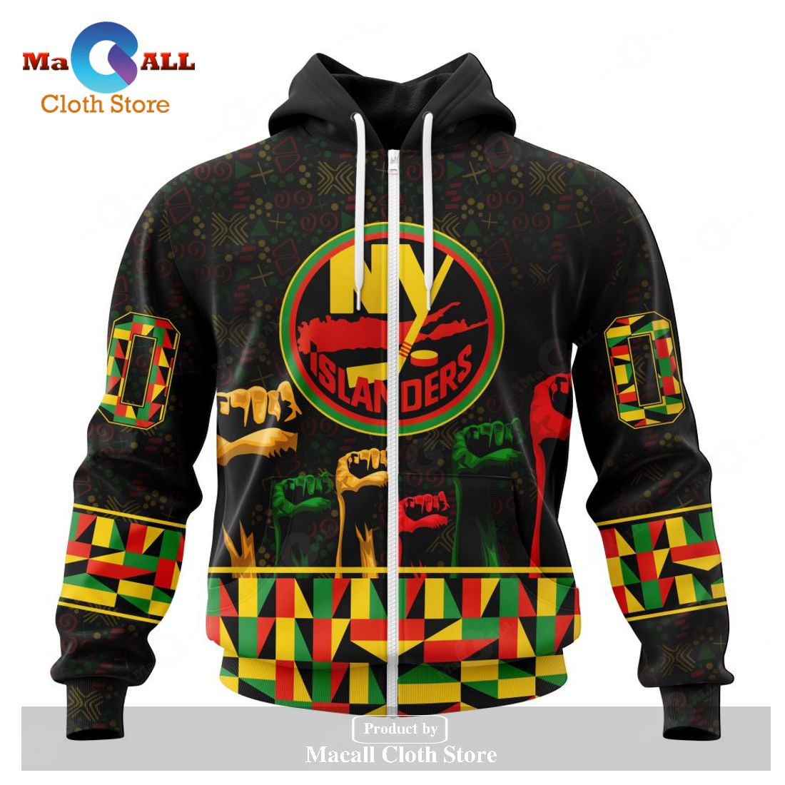 Personalized NHL New York Islanders Special Design Celebrate Black History Month Hoodie Sweatshirt 3D