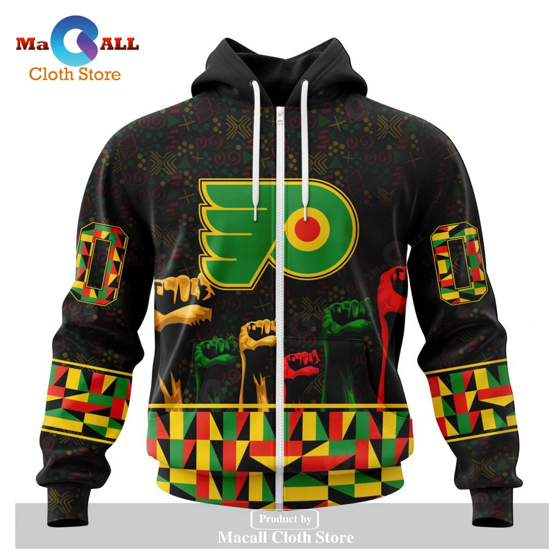 Personalized NHL Philadelphia Flyers Special Design Celebrate Black History Month Hoodie Sweatshirt 3D Personalized NHL Philadelphia Flyers Special Design Celebrate Black History Month Hoodie Sweatshirt 3D