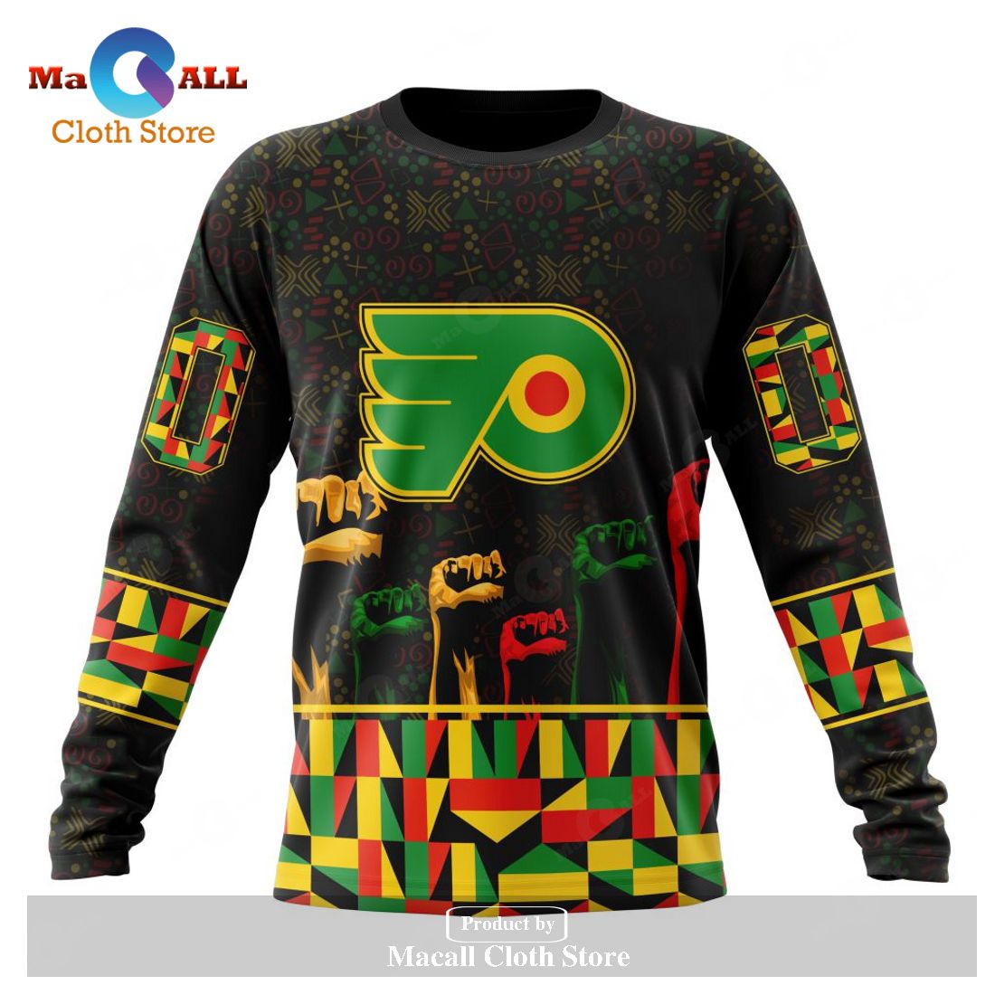 Personalized NHL Philadelphia Flyers Special Design Celebrate Black History Month Hoodie Sweatshirt 3D Personalized NHL Philadelphia Flyers Special Design Celebrate Black History Month Hoodie Sweatshirt 3D