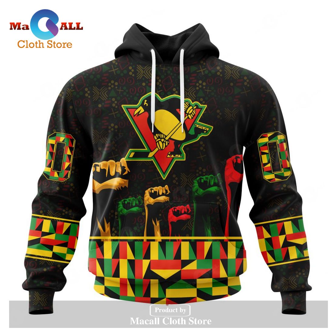 Personalized NHL Pittsburgh Penguins Special Design Celebrate Black History Month Hoodie Sweatshirt 3D Personalized NHL Pittsburgh Penguins Special Design Celebrate Black History Month Hoodie Sweatshirt 3D