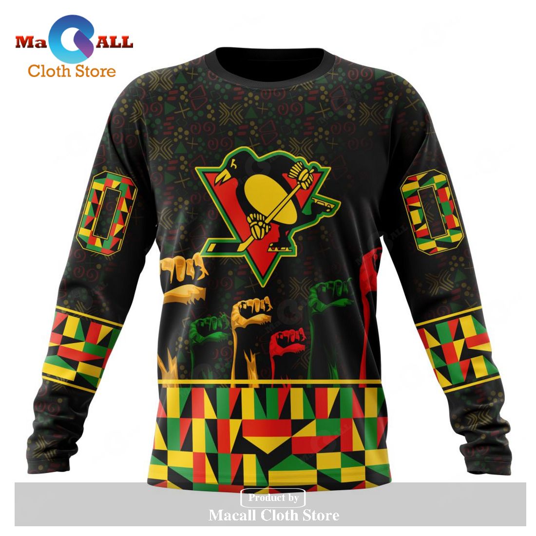 Personalized NHL Pittsburgh Penguins Special Design Celebrate Black History Month Hoodie Sweatshirt 3D Personalized NHL Pittsburgh Penguins Special Design Celebrate Black History Month Hoodie Sweatshirt 3D
