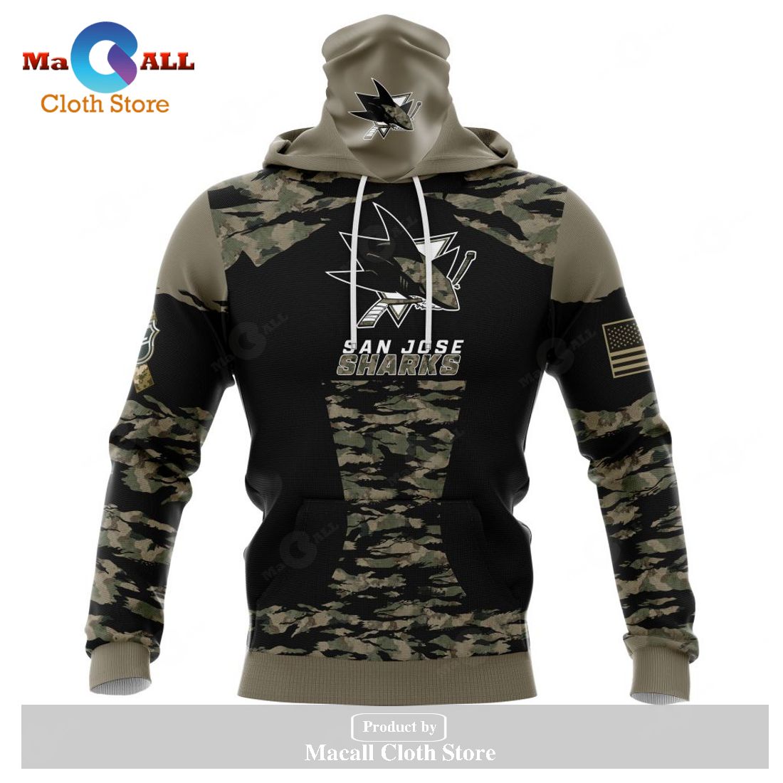 Personalized NHL San Jose Sharks - Honors Veterans And Military Members Kits V5 Hoodie Sweatshirt 3D Personalized NHL San Jose Sharks - Honors Veterans And Military Members Kits V5 Hoodie Sweatshirt 3D