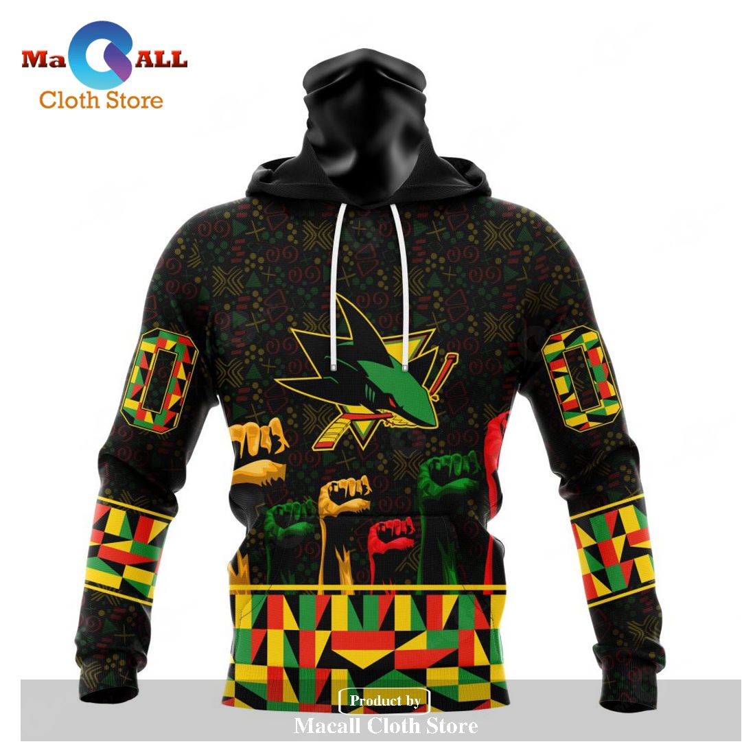 Personalized NHL San Jose Sharks Special Design Celebrate Black History Month Hoodie Sweatshirt 3D Personalized NHL San Jose Sharks Special Design Celebrate Black History Month Hoodie Sweatshirt 3D