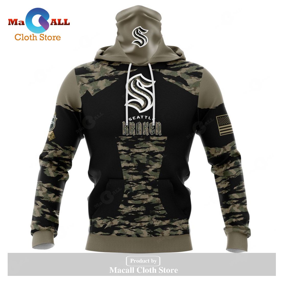Personalized NHL Seattle Kraken - Honors Veterans And Military Members Kits V5 Hoodie Sweatshirt 3D Personalized NHL Seattle Kraken - Honors Veterans And Military Members Kits V5 Hoodie Sweatshirt 3D