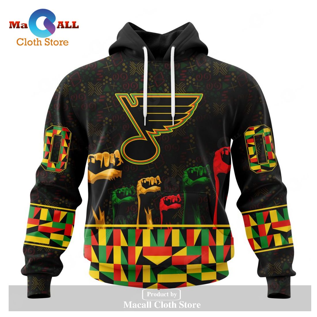 Personalized NHL St. Louis Blues Special Design Celebrate Black History Month Hoodie Sweatshirt 3D Personalized NHL St. Louis Blues Special Design Celebrate Black History Month Hoodie Sweatshirt 3D