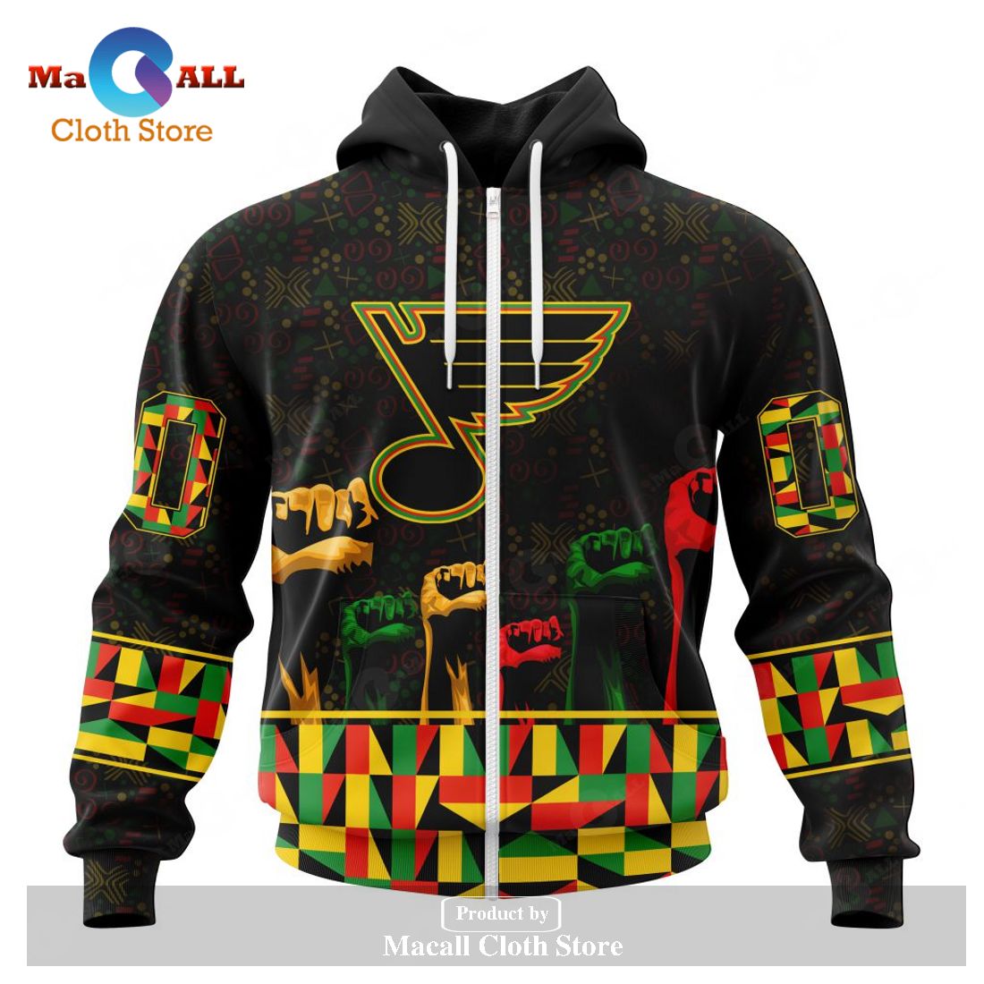 Personalized NHL St. Louis Blues Special Design Celebrate Black History Month Hoodie Sweatshirt 3D Personalized NHL St. Louis Blues Special Design Celebrate Black History Month Hoodie Sweatshirt 3D
