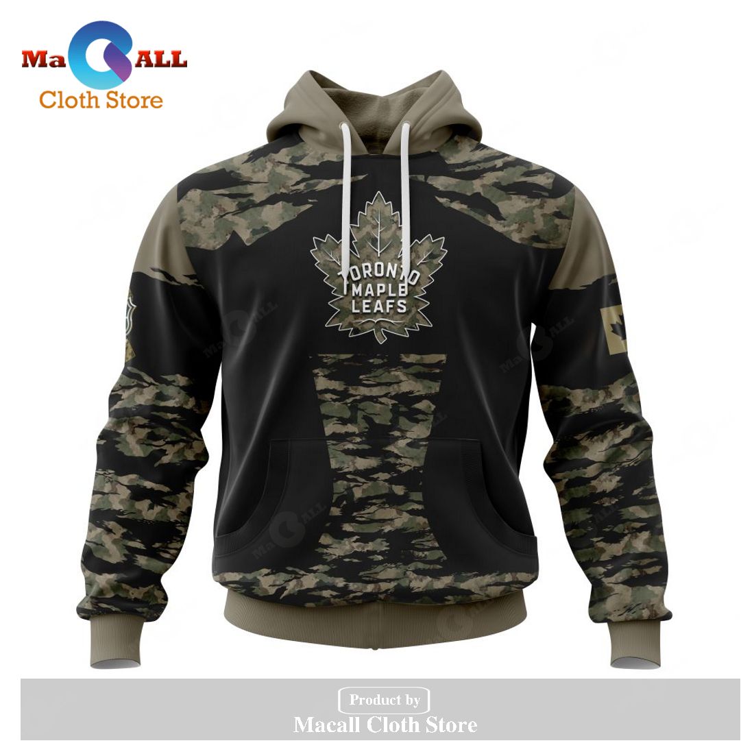 Personalized NHL Toronto Maple Leafs - Honors Veterans And Military Members Kits V5 Hoodie Sweatshirt 3D Personalized NHL Toronto Maple Leafs - Honors Veterans And Military Members Kits V5 Hoodie Sweatshirt 3D