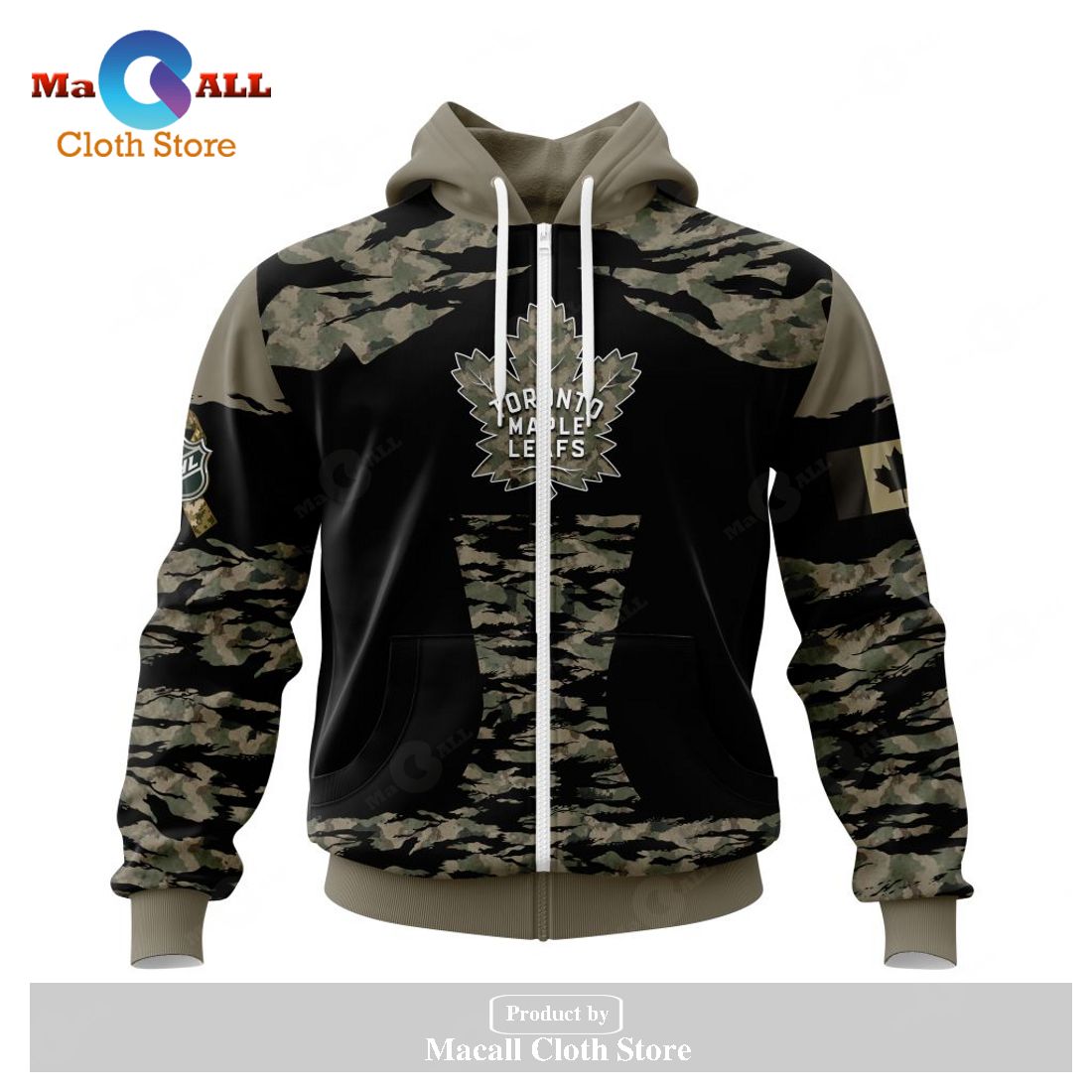 Personalized NHL Toronto Maple Leafs - Honors Veterans And Military Members Kits V5 Hoodie Sweatshirt 3D Personalized NHL Toronto Maple Leafs - Honors Veterans And Military Members Kits V5 Hoodie Sweatshirt 3D