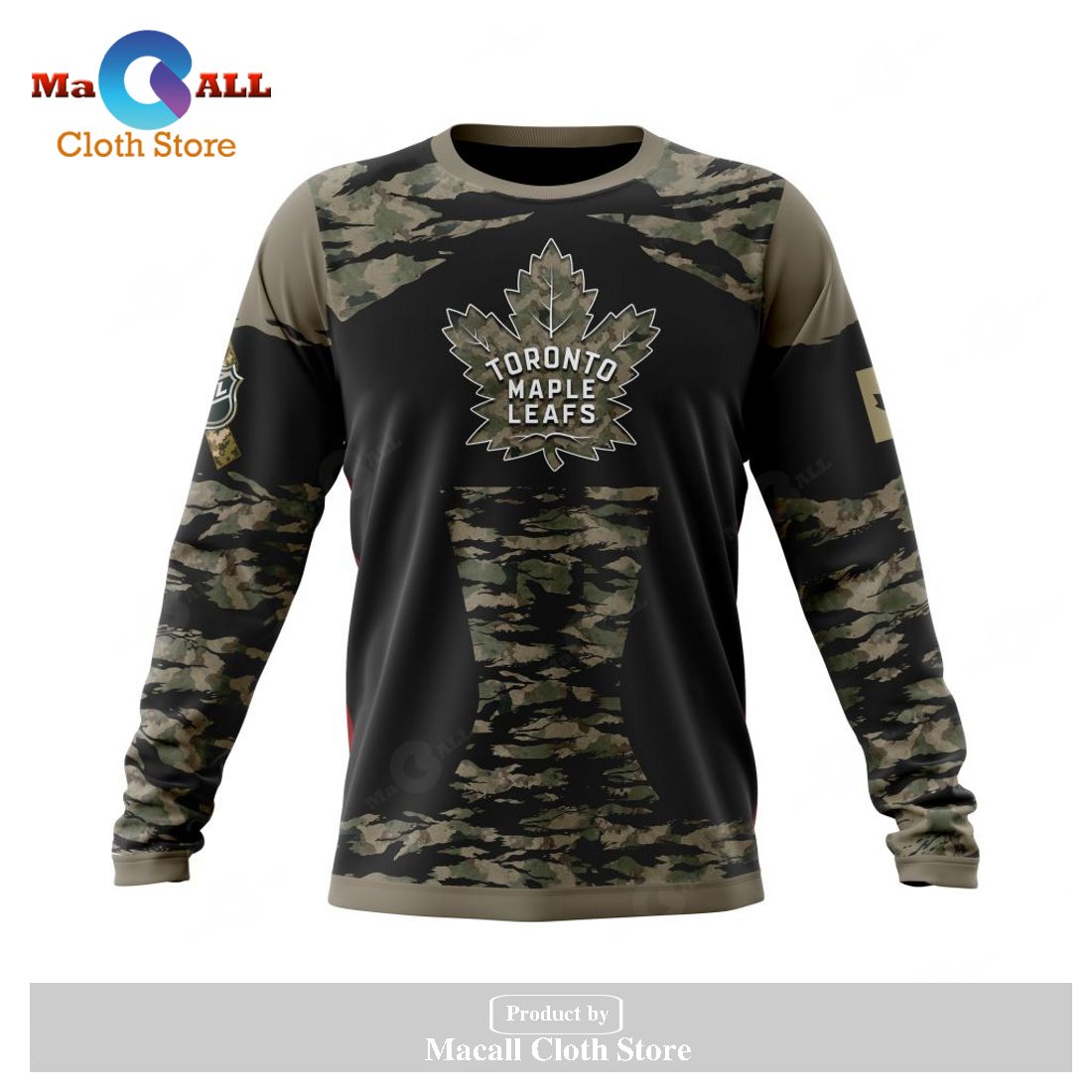 Personalized NHL Toronto Maple Leafs - Honors Veterans And Military Members Kits V5 Hoodie Sweatshirt 3D Personalized NHL Toronto Maple Leafs - Honors Veterans And Military Members Kits V5 Hoodie Sweatshirt 3D