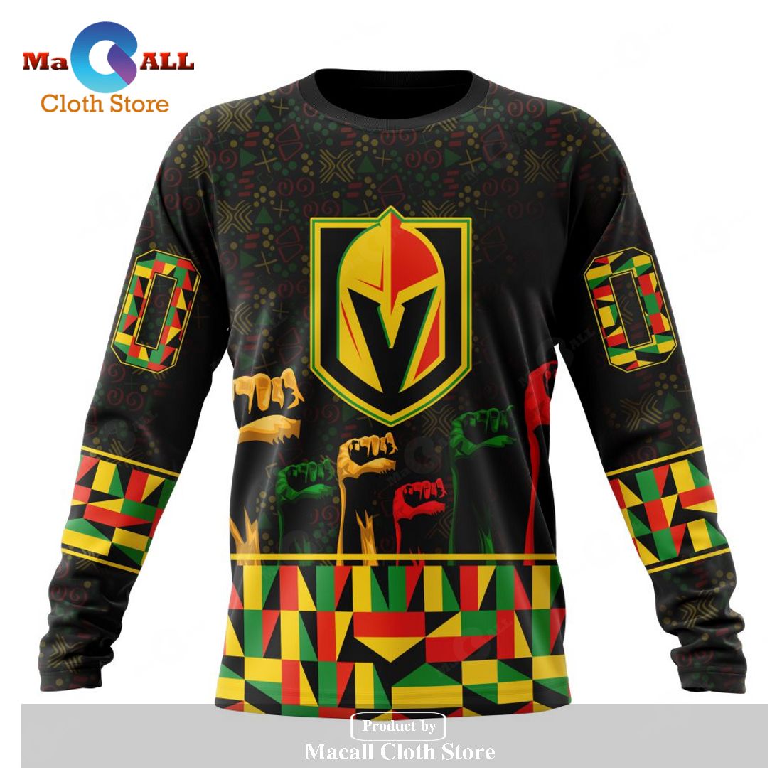 Personalized NHL Vegas Golden Knights Special Design Celebrate Black History Month Hoodie Sweatshirt 3D Personalized NHL Vegas Golden Knights Special Design Celebrate Black History Month Hoodie Sweatshirt 3D