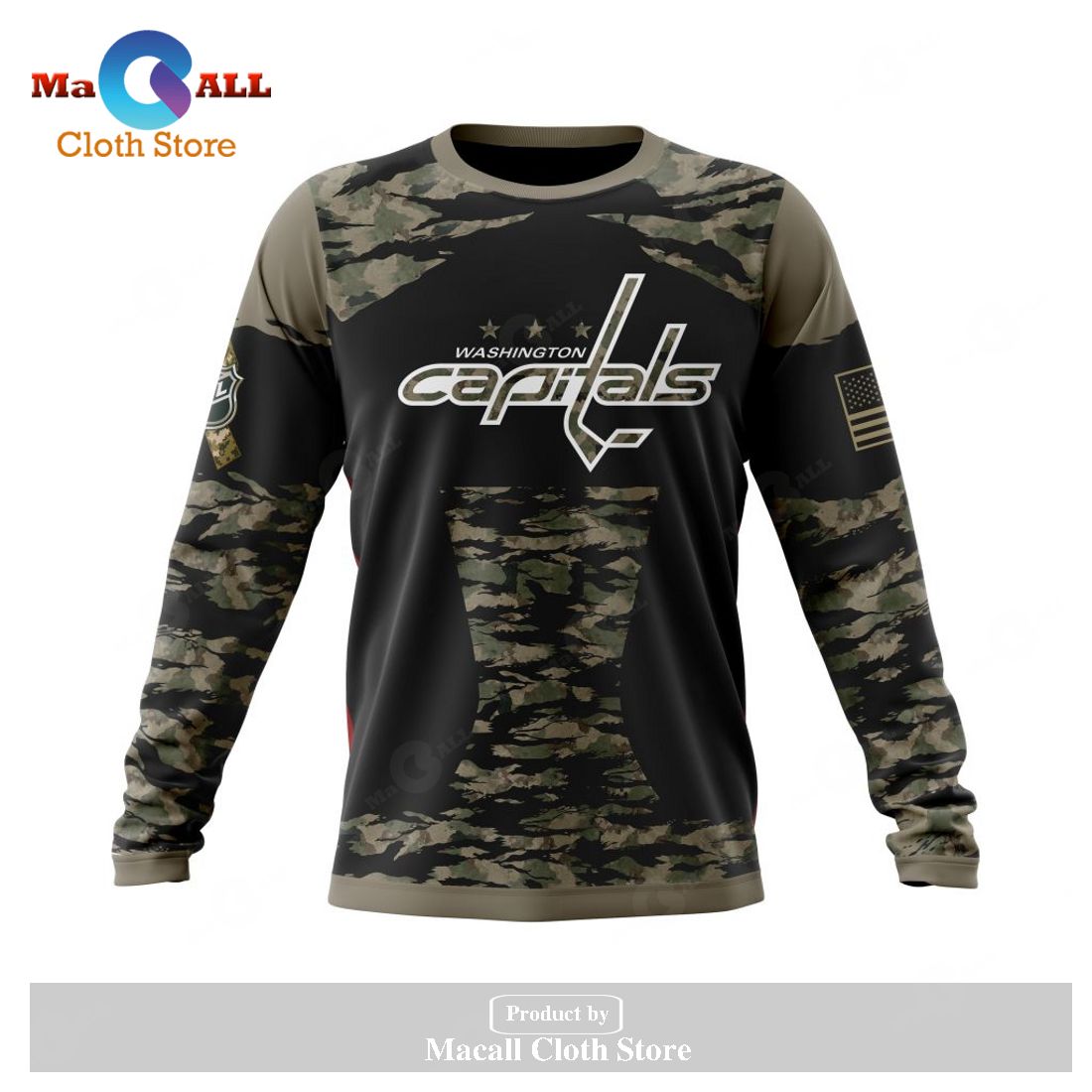 Personalized NHL Washington Capitals - Honors Veterans And Military Members Kits V5 Hoodie Sweatshirt 3D Personalized NHL Washington Capitals - Honors Veterans And Military Members Kits V5 Hoodie Sweatshirt 3D