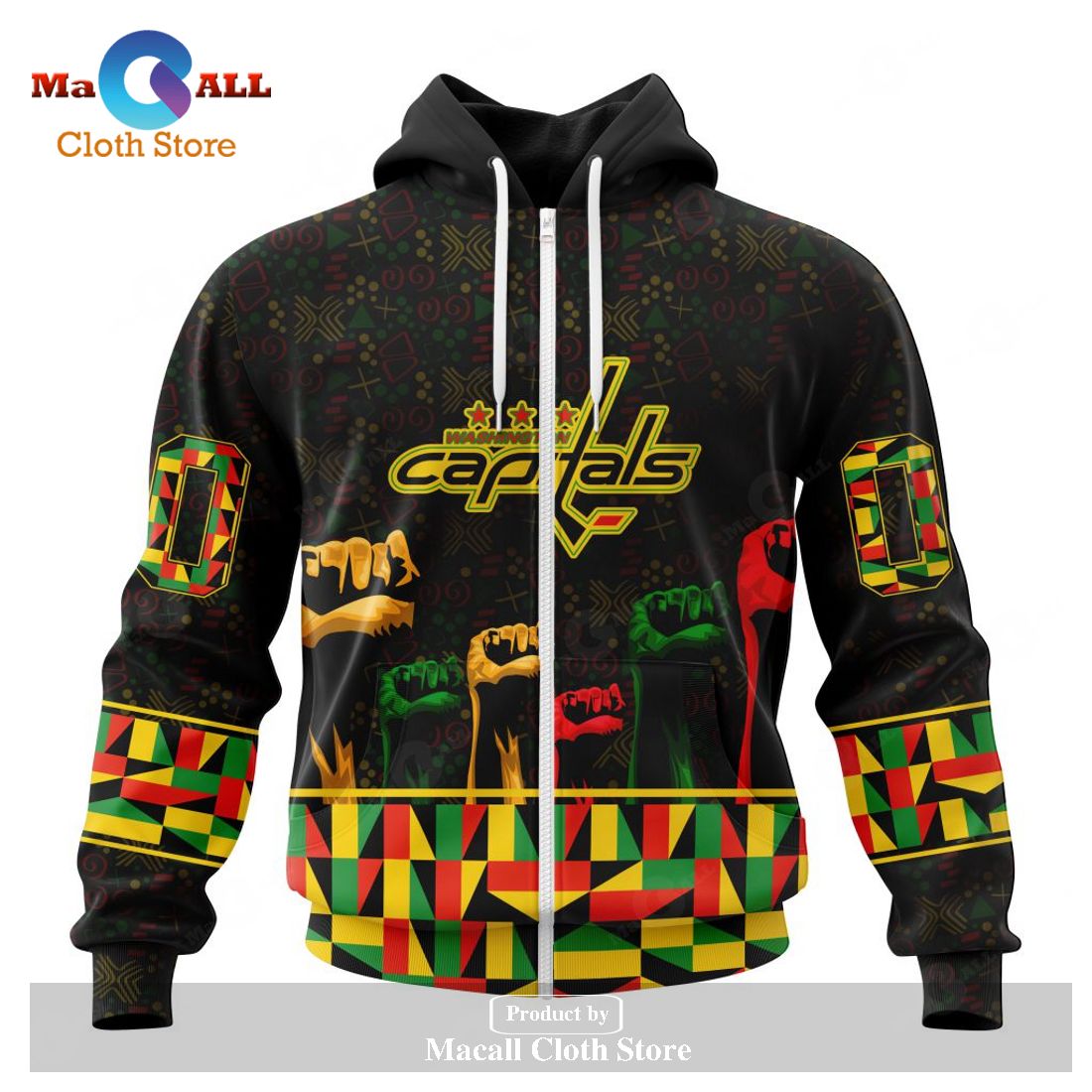 Personalized NHL Washington Capitals Special Design Celebrate Black History Month Hoodie Sweatshirt 3D Personalized NHL Washington Capitals Special Design Celebrate Black History Month Hoodie Sweatshirt 3D